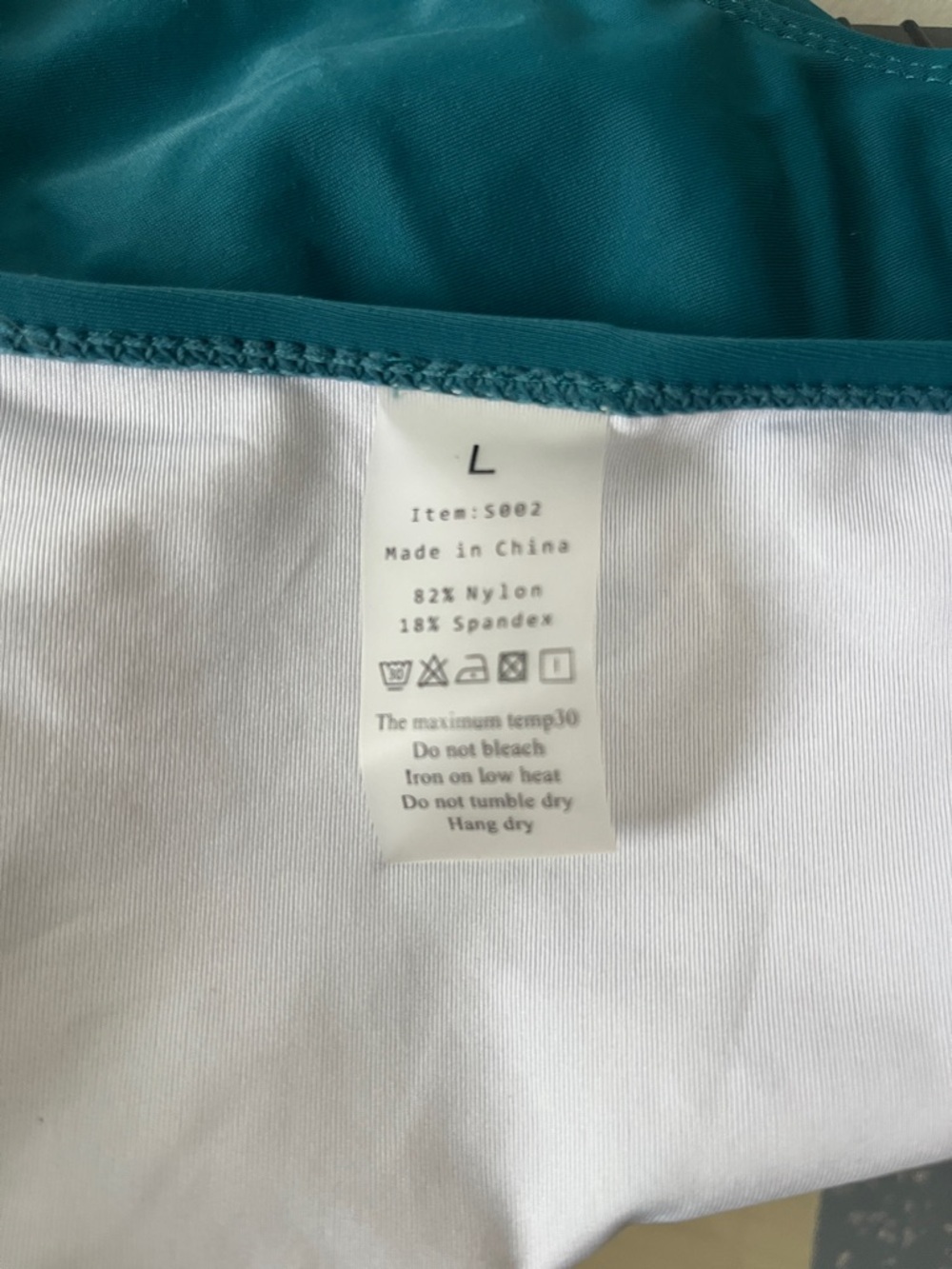 High Waist Bikini Bottoms teal - Picture 3 of 3